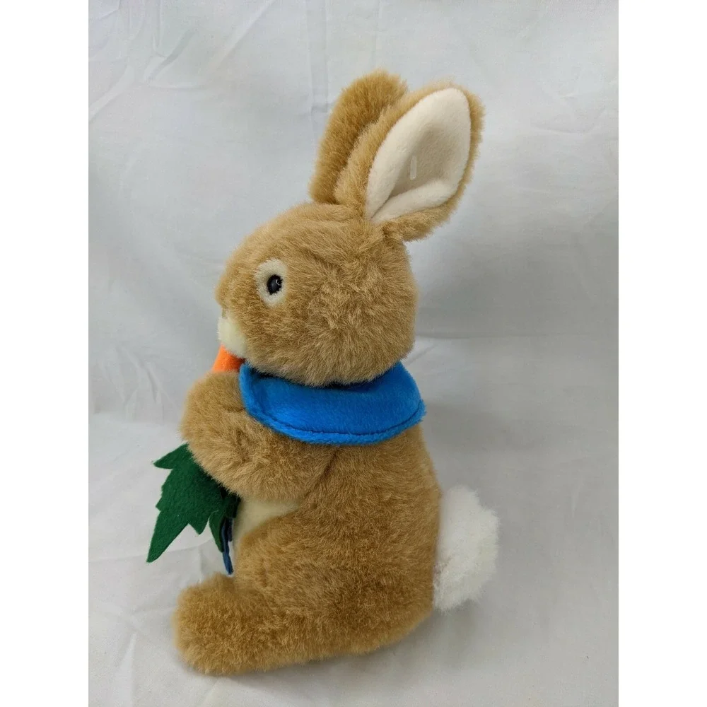 Tan Rabbit Plush 10 Inch Blue Cape Carrot Lemonwood Asia Stuffed Animal‎ Toy